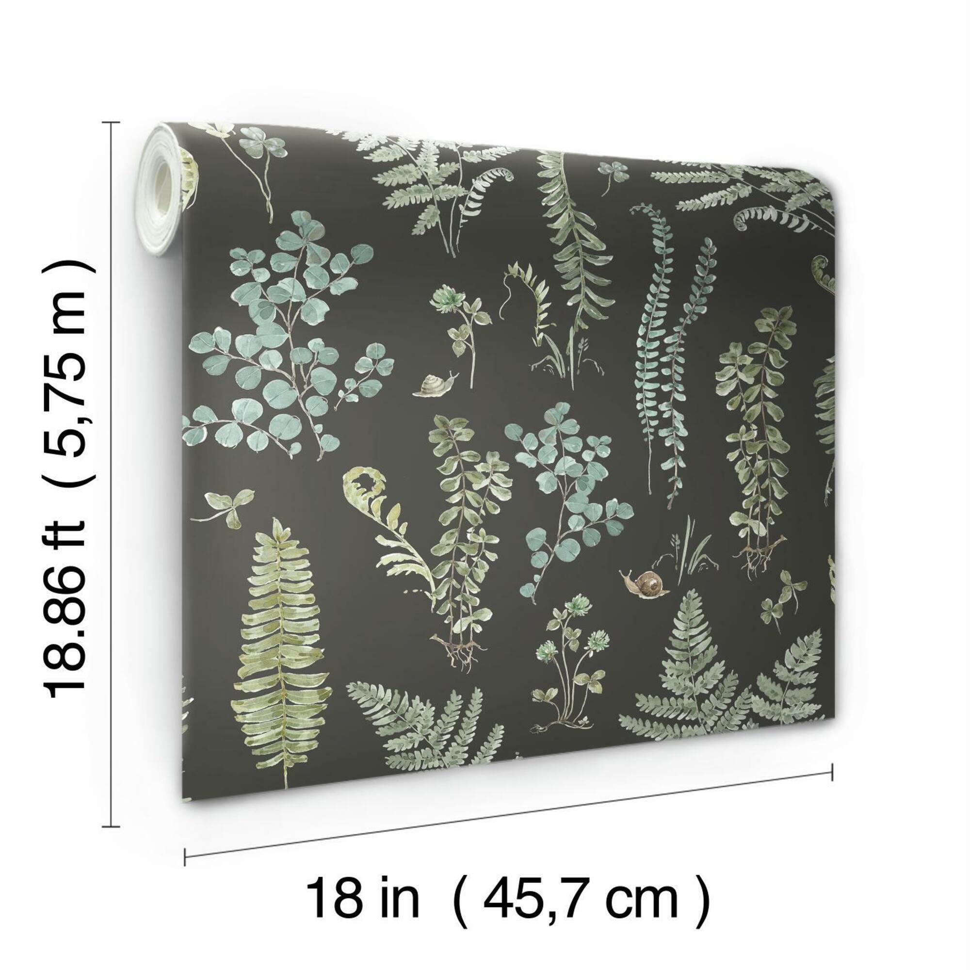 RoomMates Sage Fern Study Peel & Stick Wallpaper